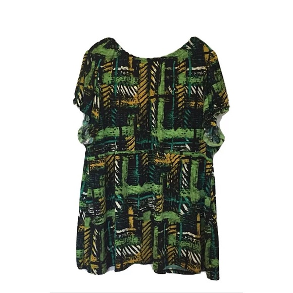 LANE BRYANT Sz 26 / 28 Ruched Knit Stretch Top - Picture 2 of 4